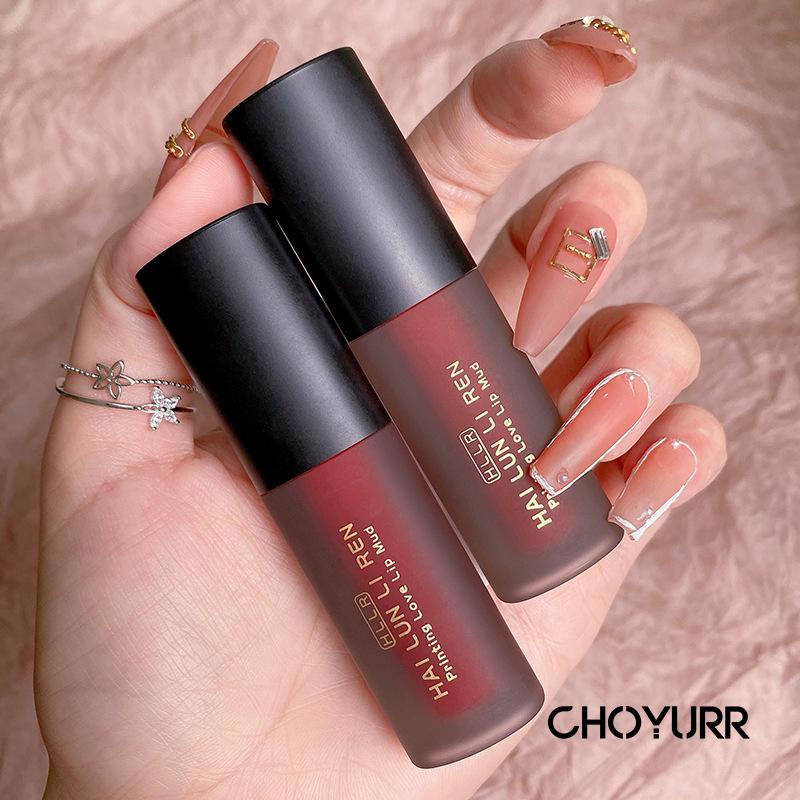 【COD】Matte Moisturizing Velvet Lip Glaze Lipstik Mahasiswa yang Terjangkau Kecantikan yang Tahan Lama-CH