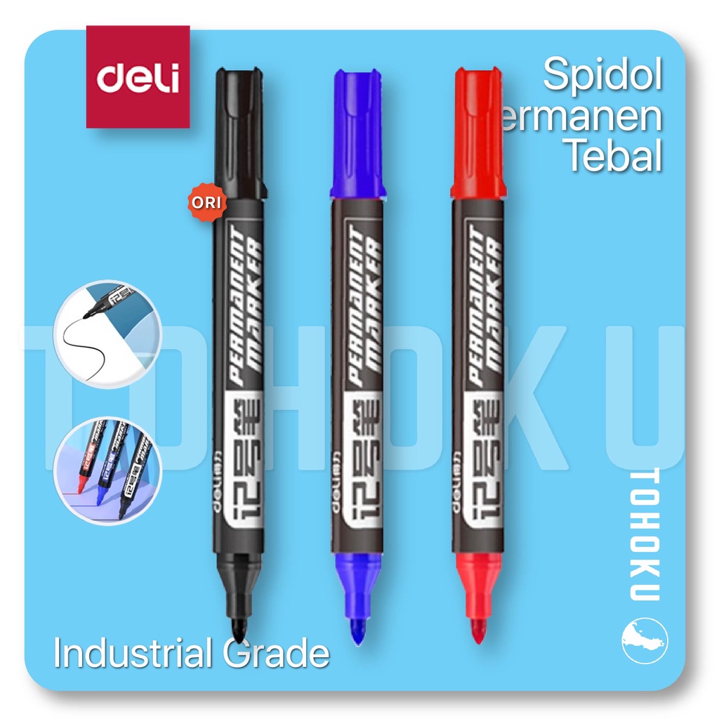 

Deli Spidol Permanen, Tinta Minyak, Tidak Mudah Pudar, Licin dalam Penulisan 6881