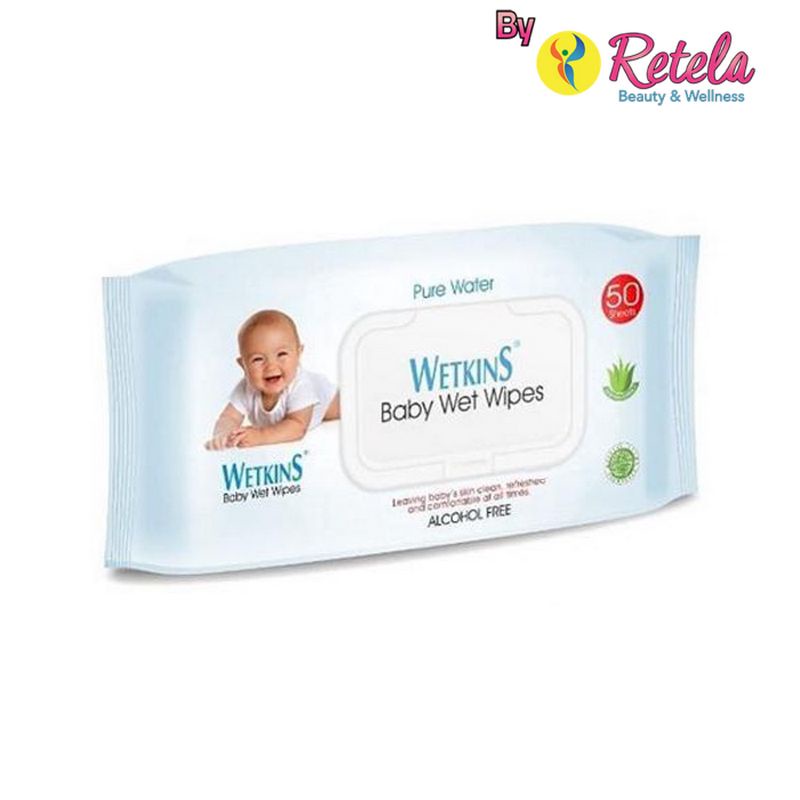 Wetkins Baby W.Wipes Blue 50`S