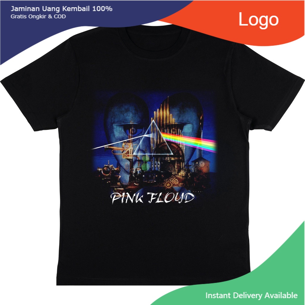 KAOS BAND PINK FLOYD - DIVISION BELL | T-SHIRT VINTAGE PINK FLOYD DIVISION BELL | BAJU BAND HITAM