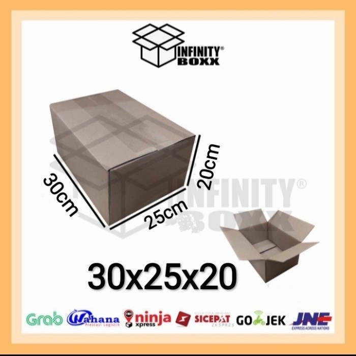 

kardus box packaging packing 30x25x20 cm SHEET POLOS