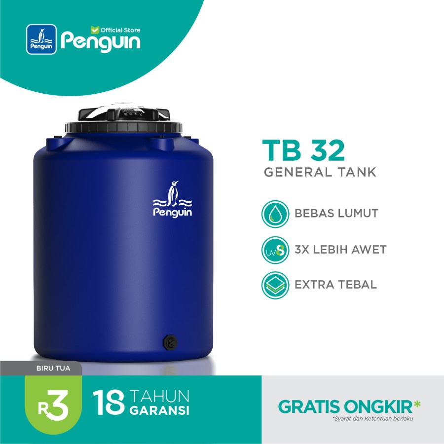 TOREN TANGKI AIR - PENGUIN - TB32 - 300 LITER -   BIRU
