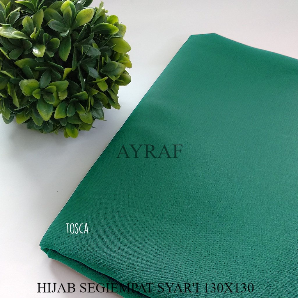 kerudung segiempat jilbab wolfis jumbo Premium size 130x130/hijab segiempat wollfis jumbo size 130x1