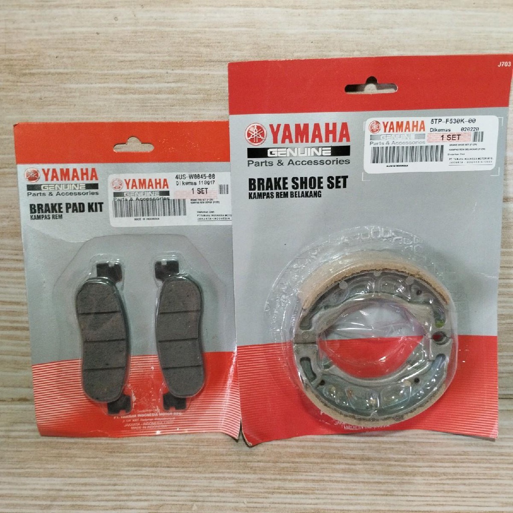 Kampas Rem Depan & Belakang Motor Fizr - Vega lama - Crypton - Vega R lama