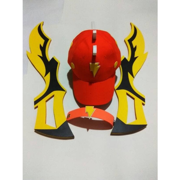 pedang boboiboy petir set topi ORIGINAL