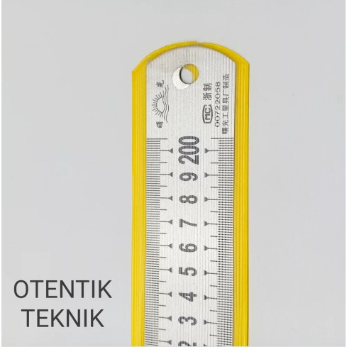 

PENGGARIS BESI 200 CM - 2000 MM - 2 METER - STEEL RULER 80 INCH