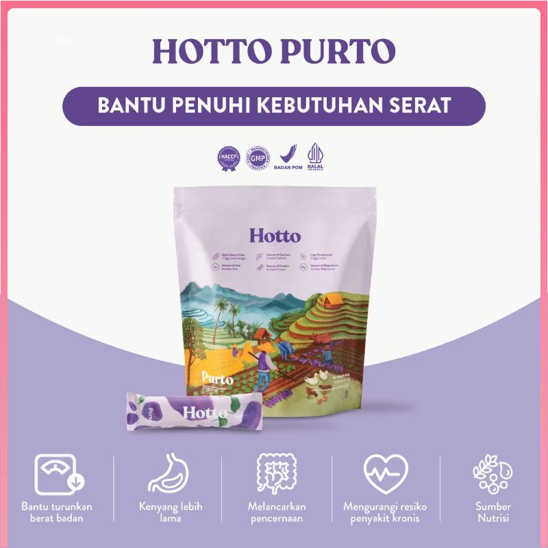 Hotto Purto Multigrain with Purple Potato (paket sachet) MULTI GRAIN UBI UNGU SEMARANG