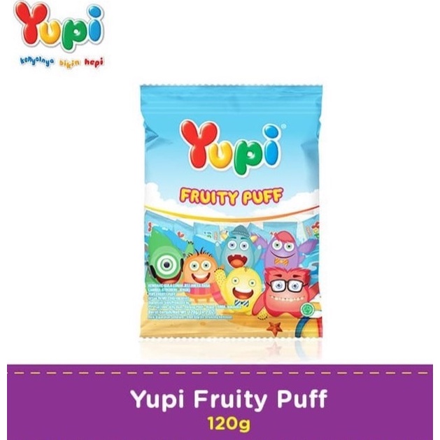 

YUPI FRUITY PUFF BAG 120gr ORIGINAL