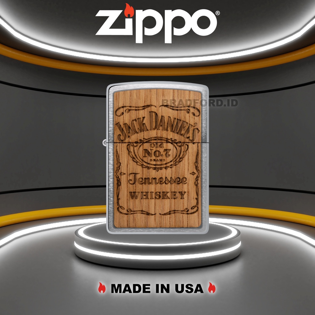 Zippo WOODCHUCK USA Jack Daniels Tennesse Whiskey 48392 Original Made In USA