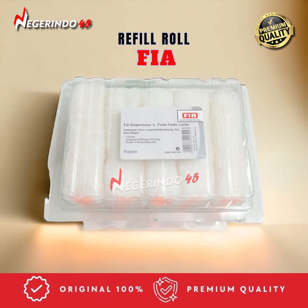 10 PCS FIA FILCO REFILL ROLL 4 INCH ISI KUAS ROLL KAPAL CAT FIBER RESIN MINYAK