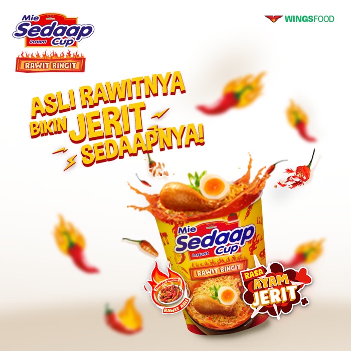 

Sedaap Cup Mie Instan Ayam Jerit 75 gr x 12 pcs