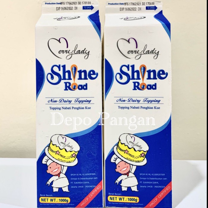 

SHINEROAD NON DAIRY WHIPPING CREAM @1L 1 DUS