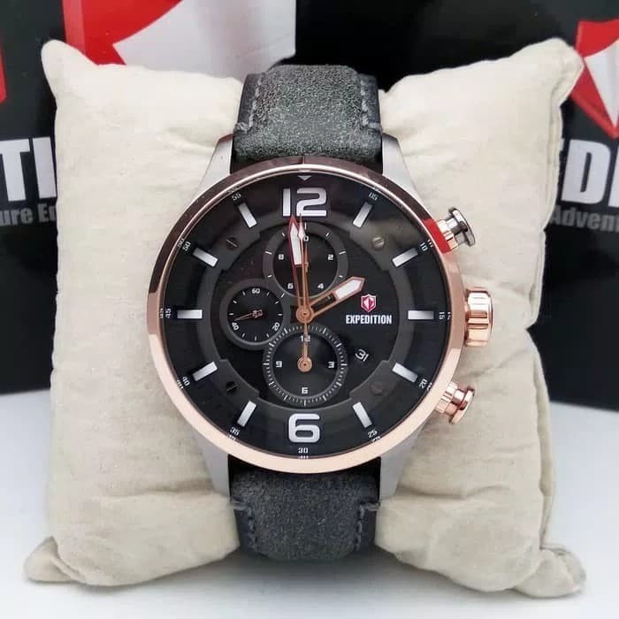 JAM TANGAN PRIA EXPEDITION E6775 GREY ROSEGOLD ORIGINAL