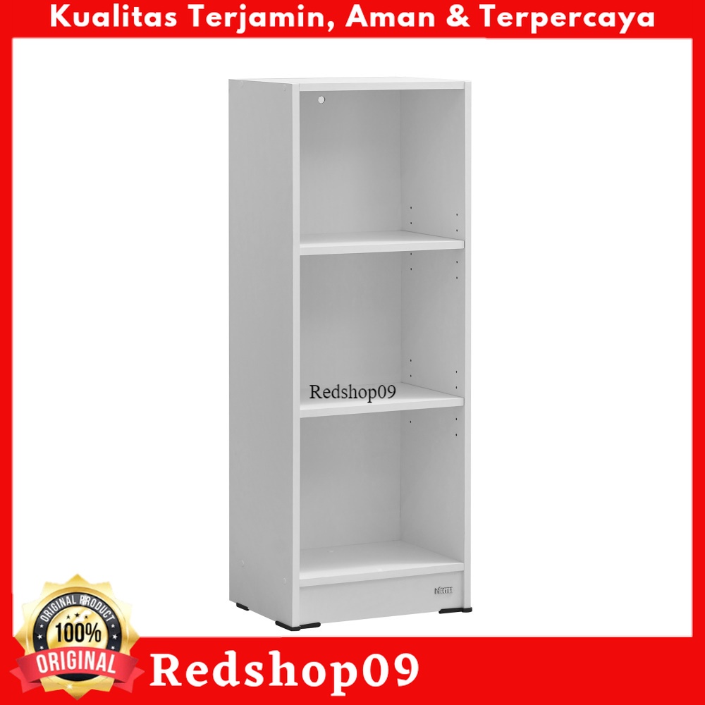 Informa Pablo Rak Buku 3 Tingkat L40 - Putih/Rak Buku