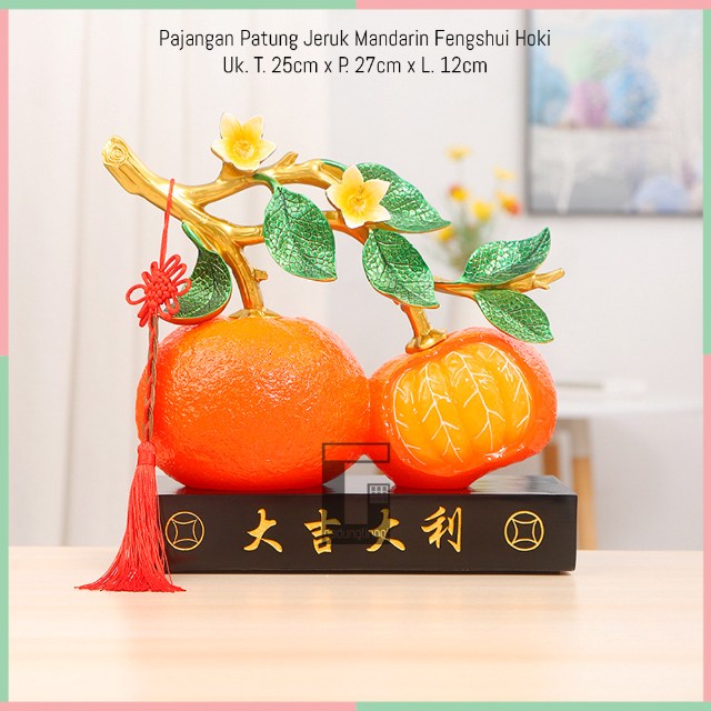 Pajangan Tanaman Buah Pohon Jeruk Keprok Fengshui Fengsui Feng Shui Rejeki Keberuntungan Lemon Sunki