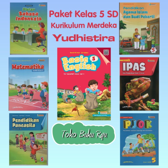 Paket Buku Teks Pelajaran Kelas 5 SD Kurikulum Merdeka Yudhistira - PJOK
