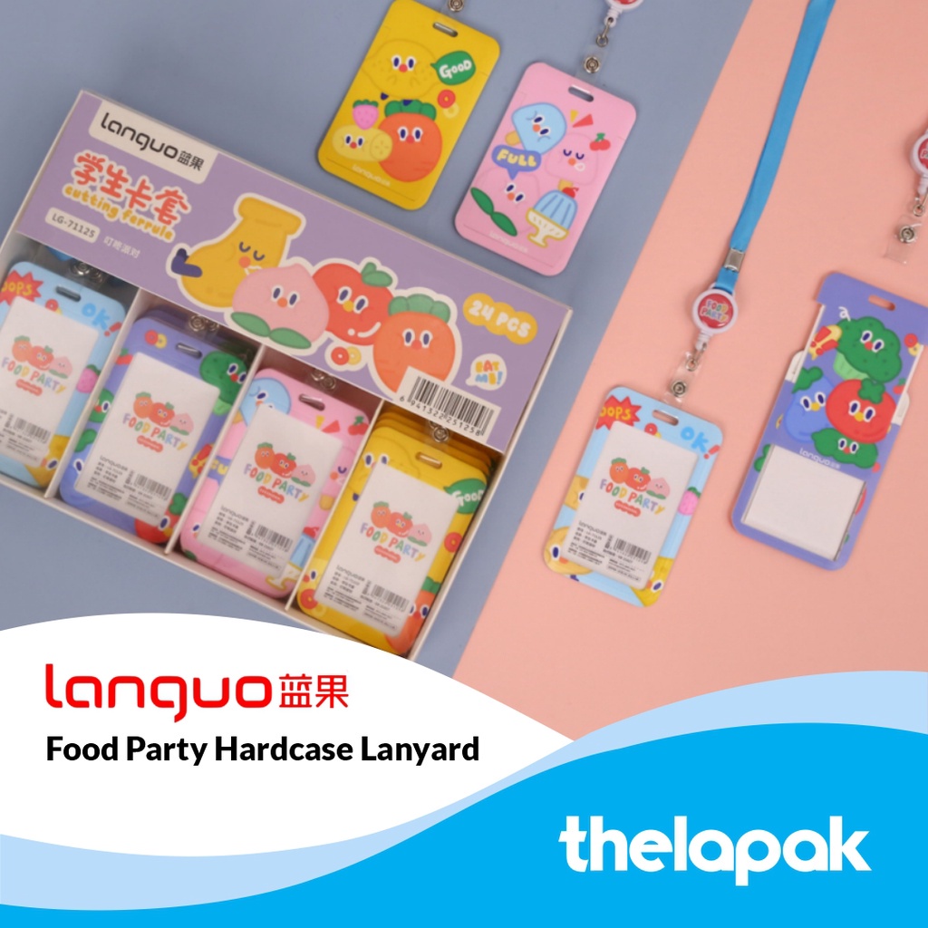 

Tali ID Card Languo Food Party Series Hardcase Lanyard
