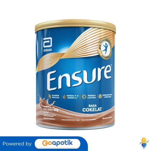 

Ensure Gf Rasa Cokelat 400 Gram Kaleng