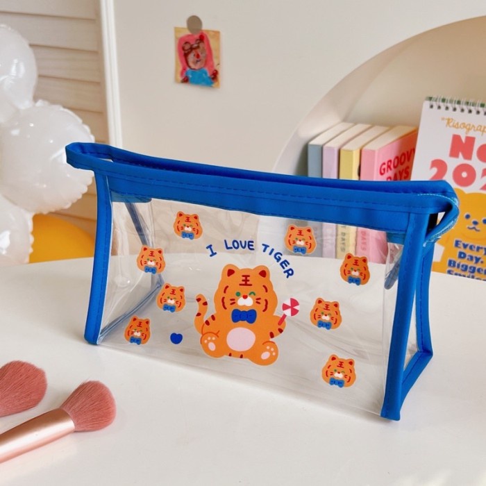 

korean style big pencil box organizer bag kotak pensil besar Import Murah