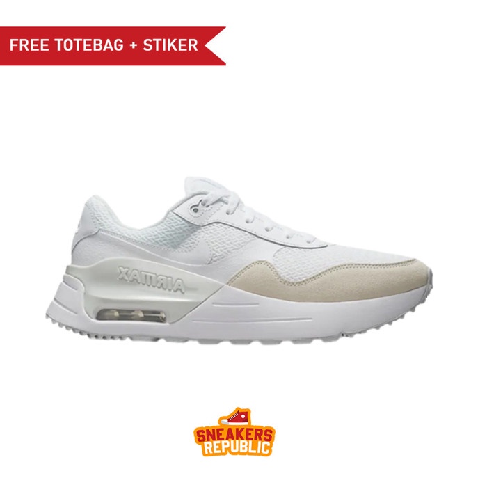 SEPATU NIKE ORIGINAL AIR MAX SYSTM WHITE SNEAKERS AUTHENTIC FOOTWEAR - 41