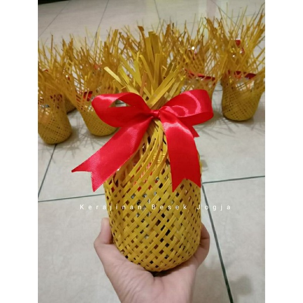 Anyaman  bambu KRONGSO NATURAL PITA  9x 22 CM krongso nanas krongso natural krongso pita kreneng nat