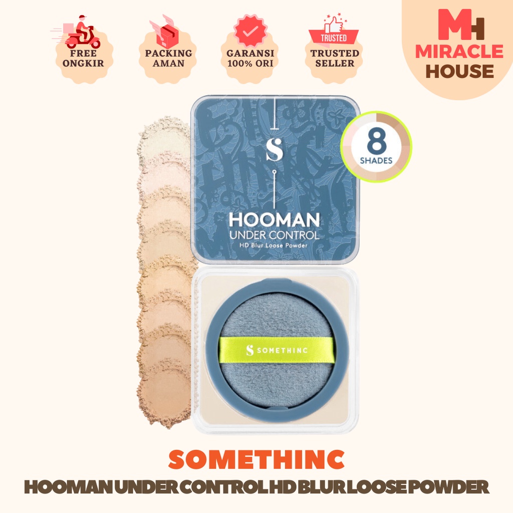 SOMETHINC Hooman Under Control HD Blur Loose Powder - Bedak Tabur BPOM something