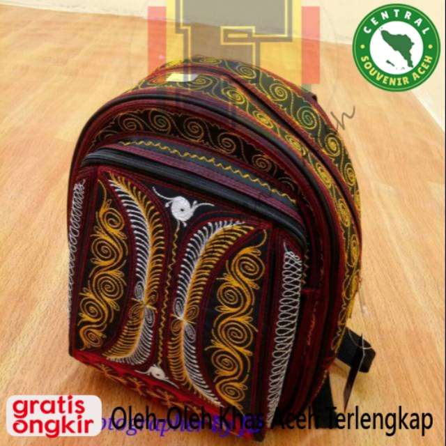 TAS RANSEL MINI BORDIR PINTU ACEH