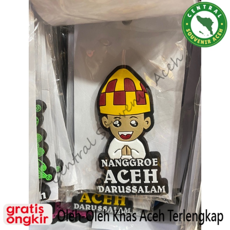 magnet kulkas karet khas aceh | tempelan kulkas khas aceh linto baro