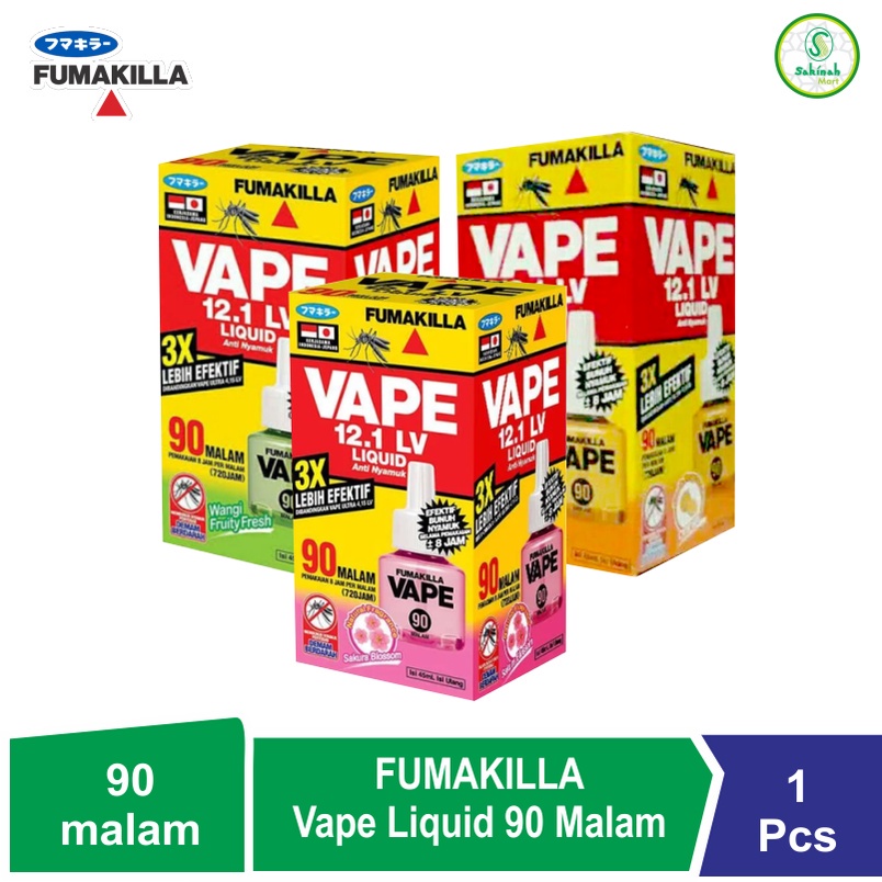 FUMAKILLA Vape Refil Liquid Anti Nyamuk 90 malam - Obat Nyamuk Elektrik - Anti nyamuk