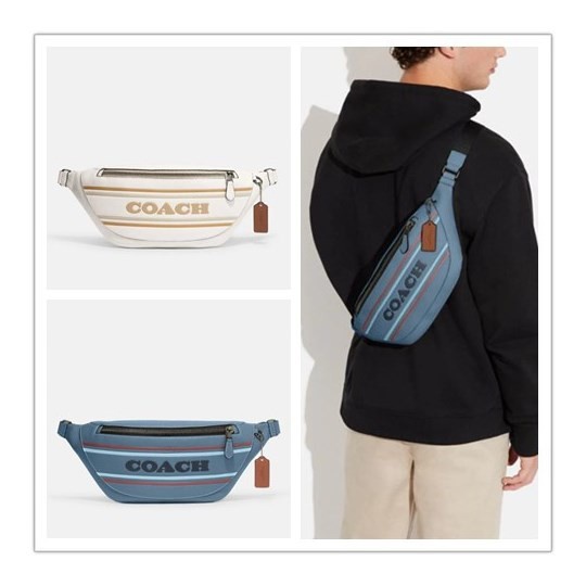 COC WARREN BELT BAG WITH STRIPE CH000 WAISTBAG