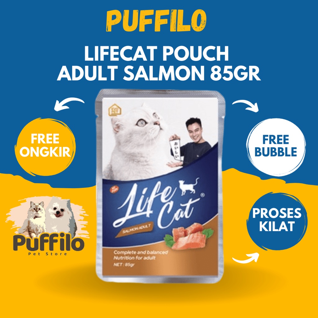 LIFE CAT MAKANAN KUCING BASAH POUCH 85GR