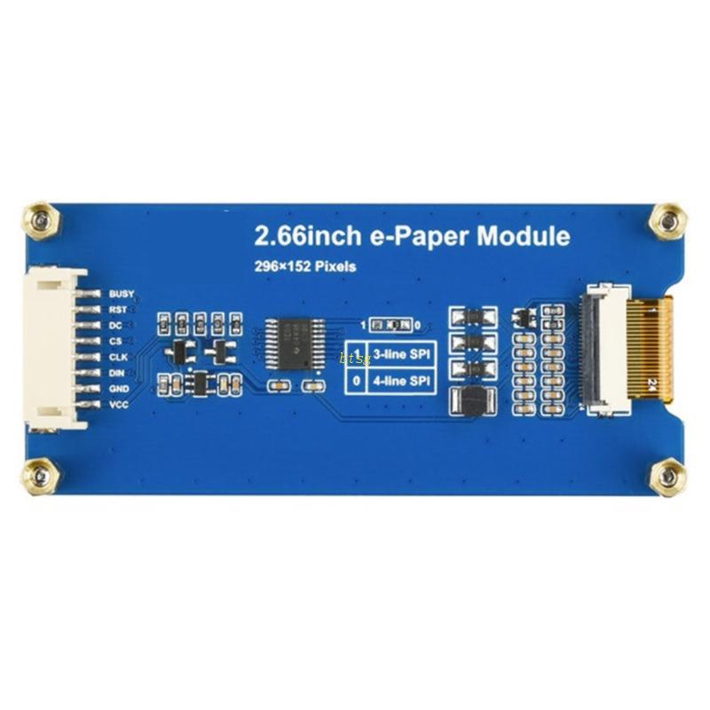 Btsg 2.66 inch E-Ink Display Module Elektronik E-paper Sreen Dengan Antarmuka SPI Pengontrol Tertanam Untuk Raspberry Pi/STM