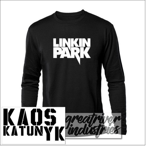kaos distro band linkin park tulis lengan panjang distro