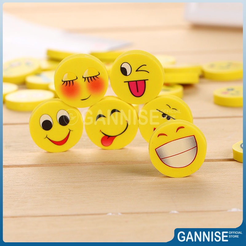 

Penghapus Penhapus Pensil Pencil Emoji Smile Mini Kuning GoK-ST0014