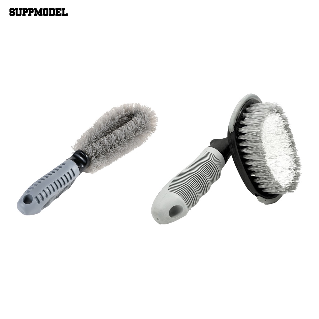 Suppmodel Arc Design Car Wash Cleaning Brush Aksesoris Mobil Car Wheel Brush Sikat Pembersih Ban Alat Anti Gores