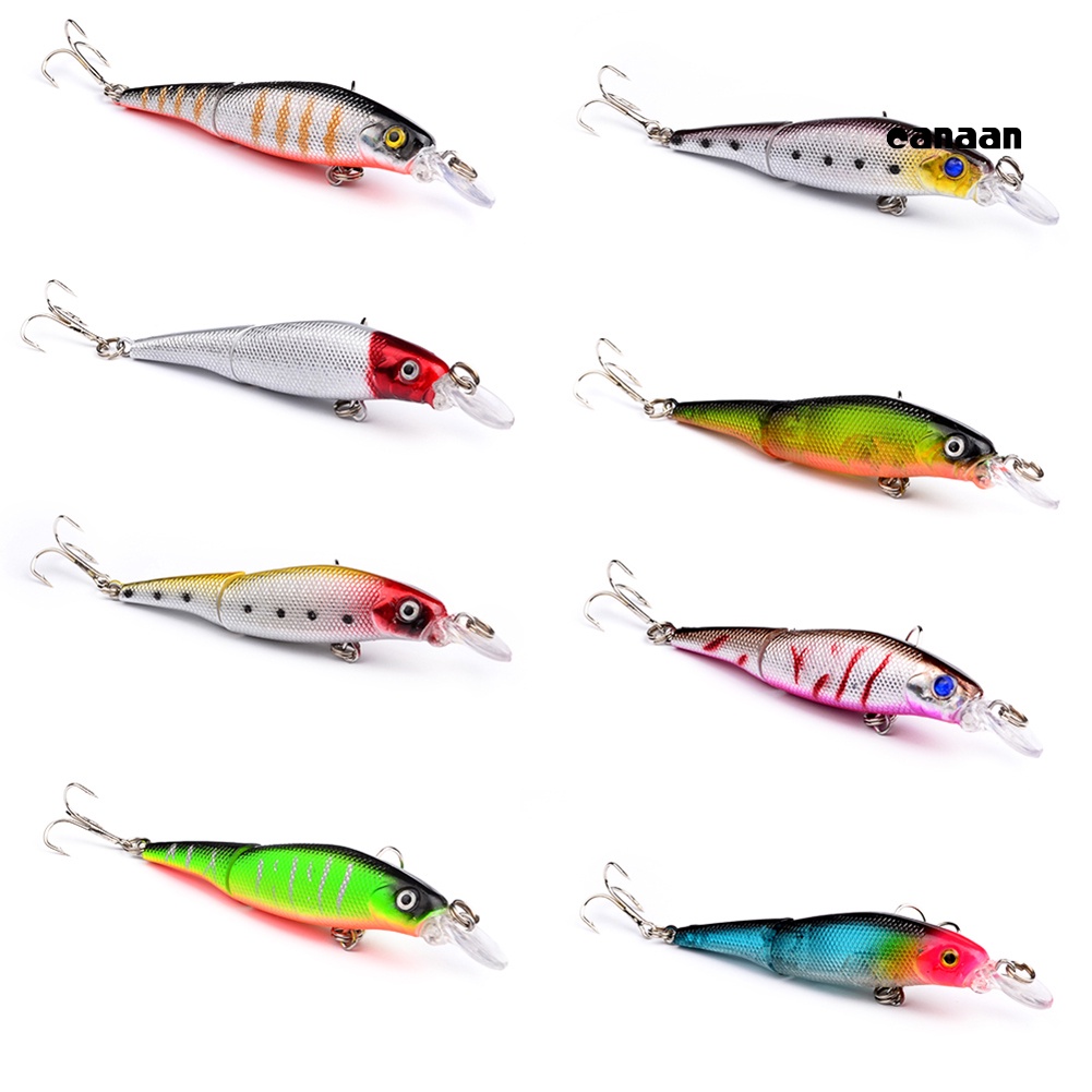 Cnn-1 Pc 2bagian Memancing Manusia Hidup Ikan Kecil Lure Umpan Buatan Keras Hook Tackle