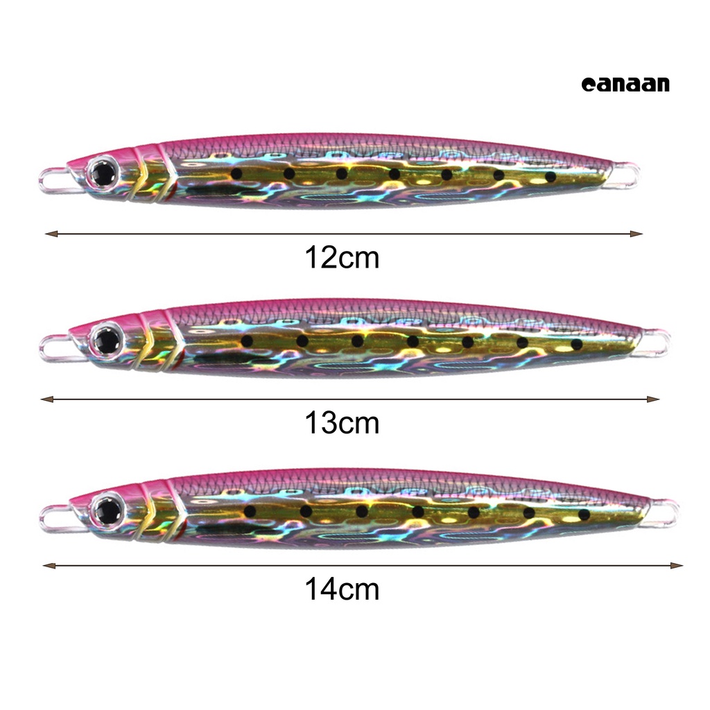 Cnn-60/80/100g Umpan Pancing Warna Terang Kertas Sangat Reflektif 3D-Printed Anti Korosi Jigging Lure Untuk Memancing