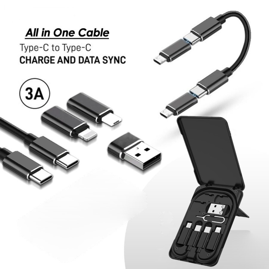 Kabel Type C with Multiple Connector Port USB A / Lightning / Micro USB - UCB39