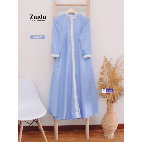 Ready Stock ✅ Dress Lebaran Gamis Katun Madina Syar'I Zaida Size S-Xxl Gamis Madinah Terkini / Gamis