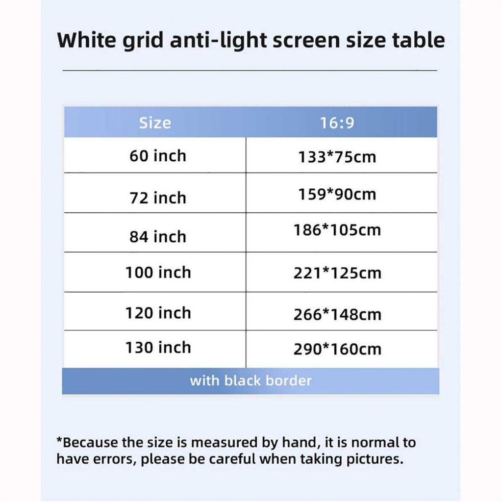 Kain Layar Proyektor 16:9 Anti Light Ambient Screen Curtain