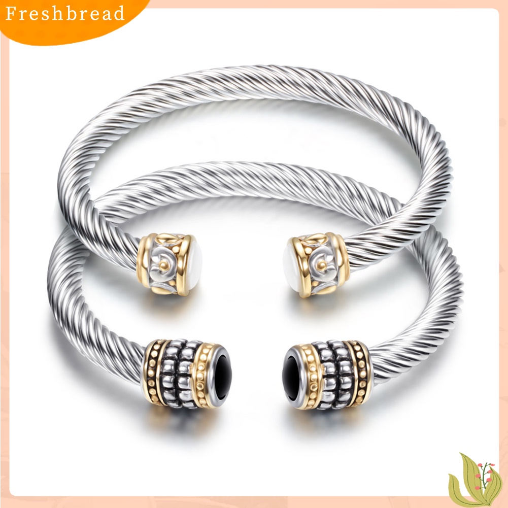 &lt; Freshbread &gt; Wanita Vintage Semi Berlian Imitasi Alloy Gelang Tangan Rantai Gelang Bangle Perhiasan Hadiah