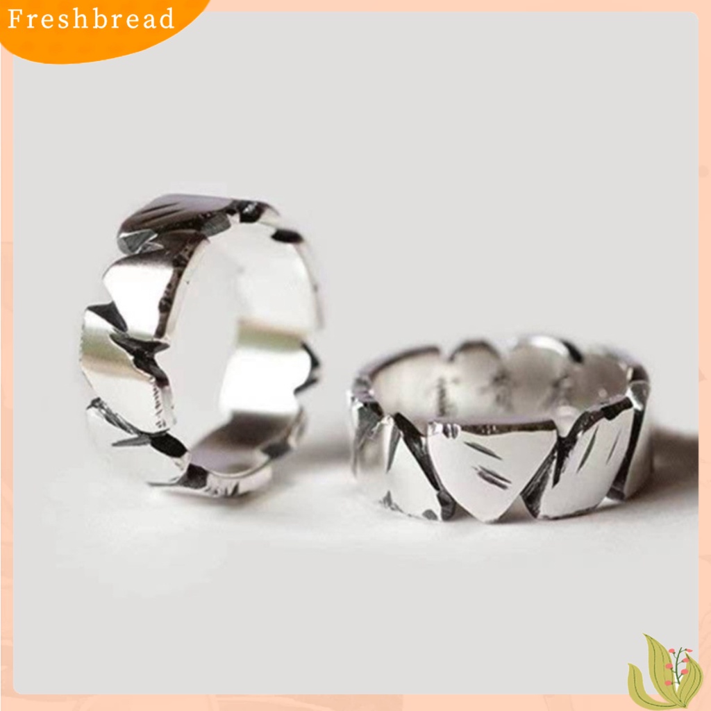 < Freshbread > Pria Cincin Kilau Terang Terbuka Berakhir Kepribadian Semua Pertandingan Hadiah Perhiasan Geometris Kasar Splicing Bentuk Tidak Teratur Laki-Laki Pesta Jari Cincin Untuk Perjamuan