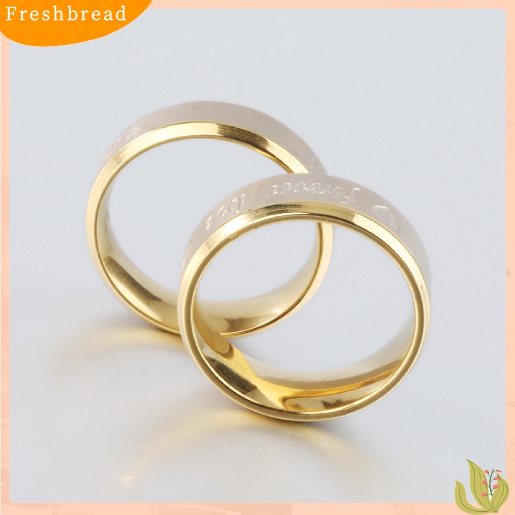 &lt; Freshbread &gt; Heart Ring Hias Nyaman Tidak Bau Pasangan Serasi Janji Cincin Untuk Hadiah Ulang Tahun