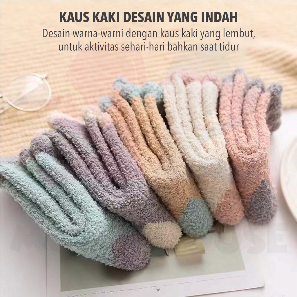 MOMO HOUSE Kaos Kaki Winter Kaos Kaki Tebal Kaos Kaki Wanita Tebal Winter Kaos Kaki Wanita Kaos Kaki Perempuan