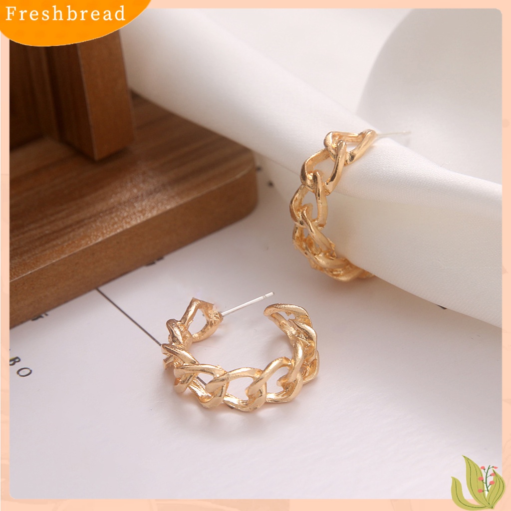 &lt; Freshbread &gt; Wanita Anting Tusuk Telinga Hollow Gothic Hias Retro Kokoh Untuk Pergi Jalan