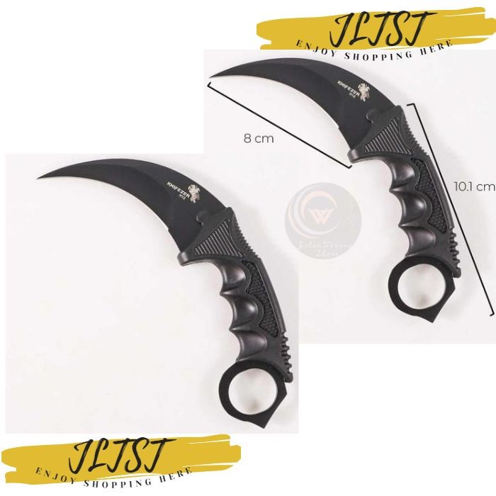 KARAMBIT COUNTER STRIKE KERAMBIT TACTICAL CS GO SURVIVAL HITAM BLACK