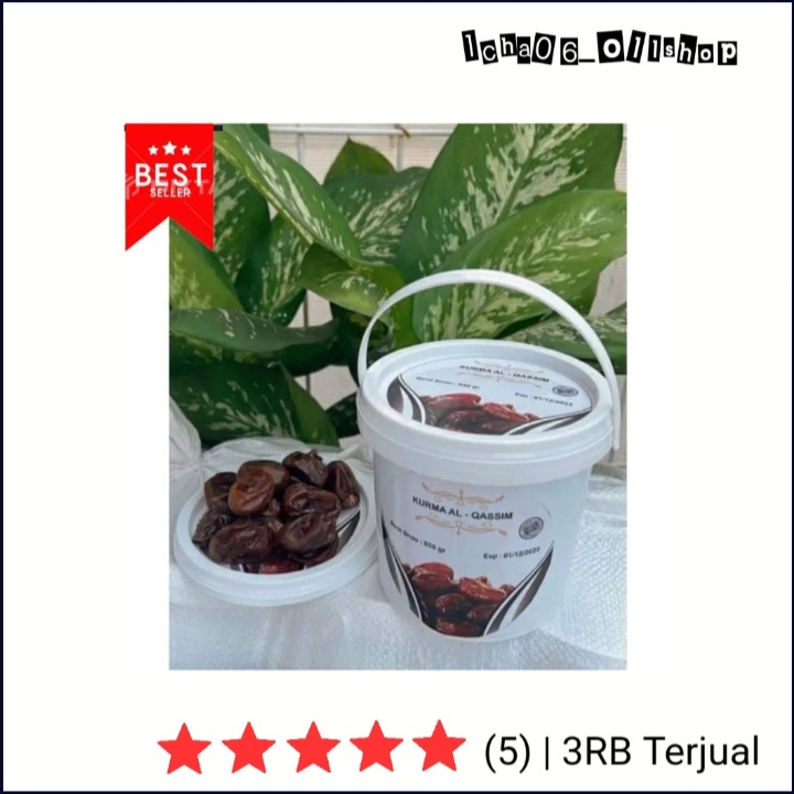 

Kurma premium Al Qassim Kemasan Ember