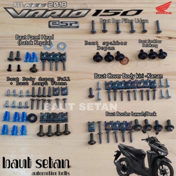 Baut full body Vario 150 all new/baut set full Vario all new original