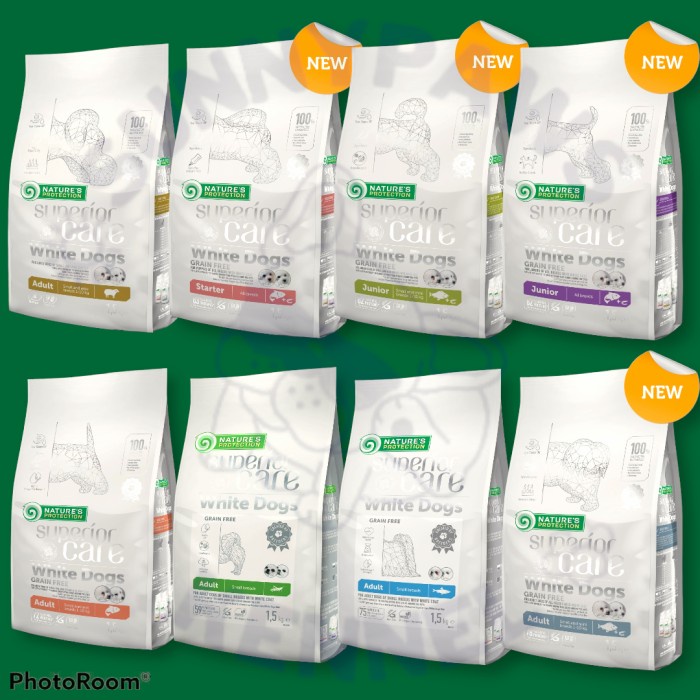 

23bagusmenshop - Natures Protection White Dogs Dog Food 1.5kg Lamb Salmon Insect Anti Tear Stain