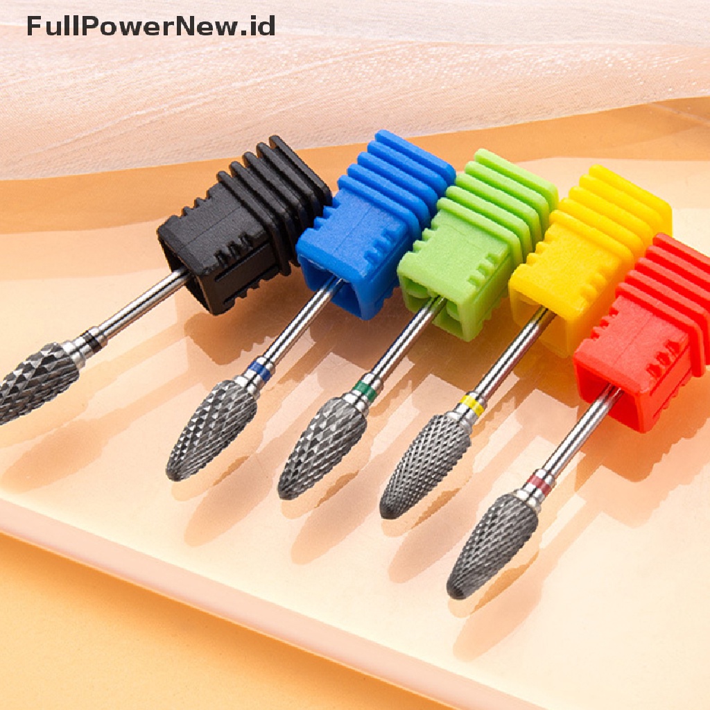 Power Carbide Tungsten Nail Drill Bit Manicure Drill Untuk Milling Cutter Kikir Kuku ID